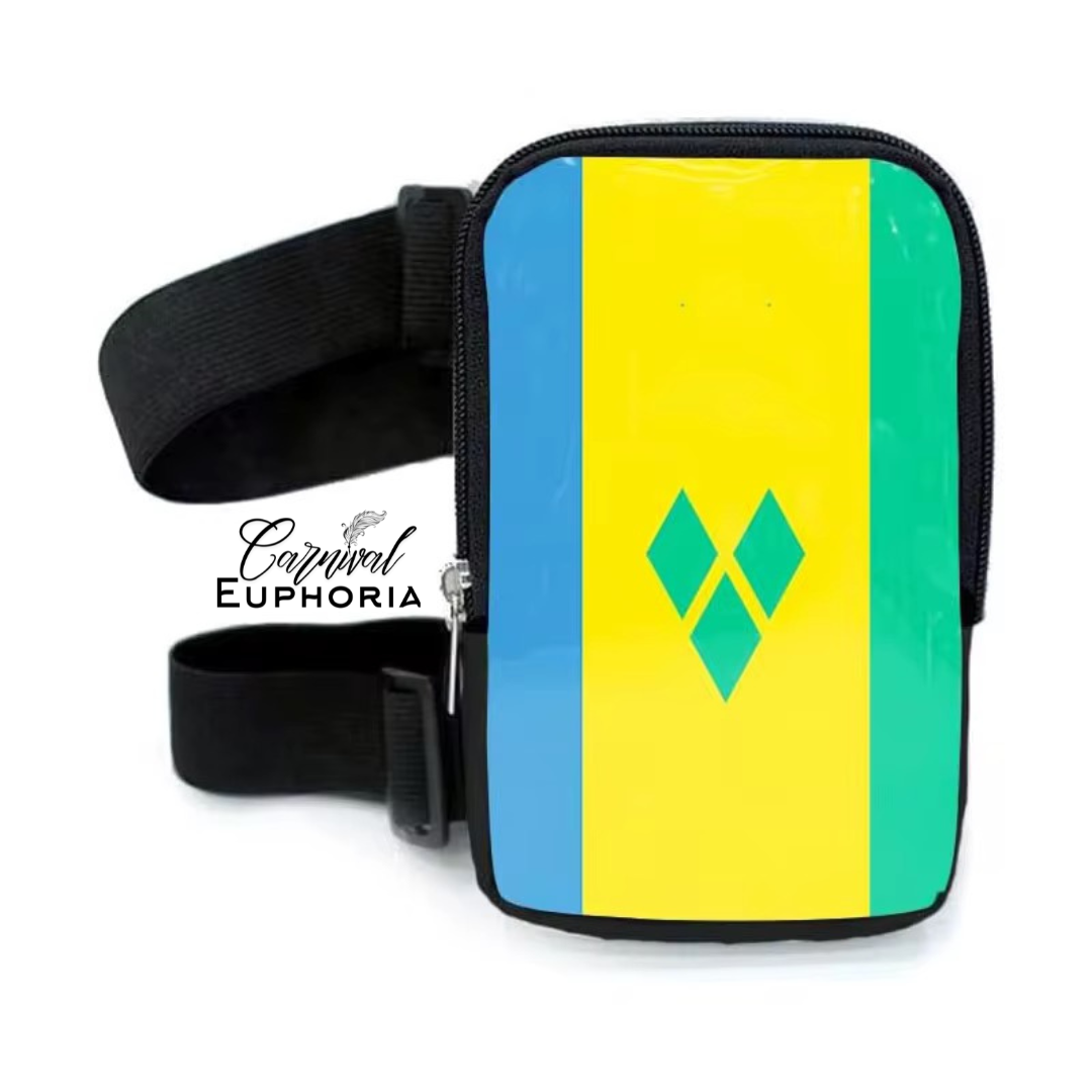 Caribbean Flag Thigh Bag